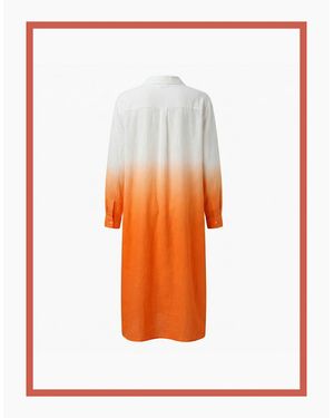 Nooki Design Kendall Cotton Dip Dye Shirt Dress - Green