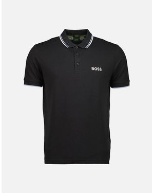 BOSS Paddy Pro Embroidered Logo Polo - Black