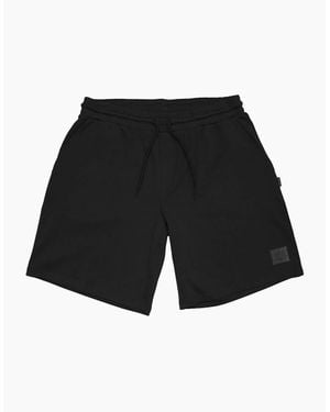 Aquascutum Fleece Jogger Shorts - Black