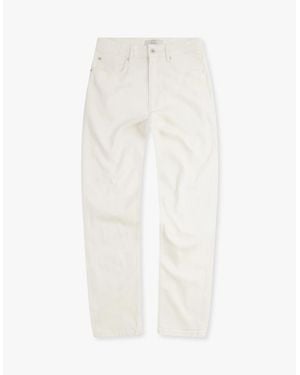 Vingt Quatre Denim Vingt Quatre Taper Fit Chalk Jeans - White