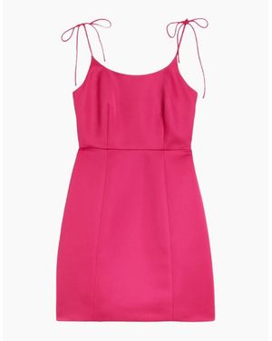 Ted Baker Kavala Tie Strap Bodice Waist Fuchsia Mini Dress - Pink
