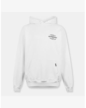 Represent Relaxed Fit Pullover Hoodie - White