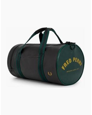 Fred Perry Classic Barrel Bag/Grassroots - Black