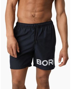 Björn Borg Borg Logo Swim Shorts, Nightsky - Blue