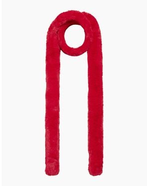 Nooki Design Pasha Faux Fur Scarf - Red