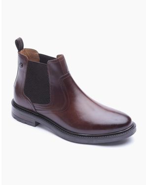 Base London London Smith Leather Boots - Purple