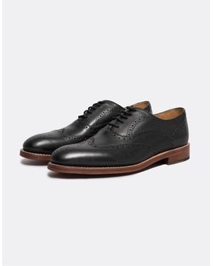 Oliver Sweeney Aldeburgh Leather Brogue - Black