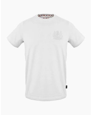 Aquascutum Regular Fit Crew Neck Short Sleeve T-Shirt - White