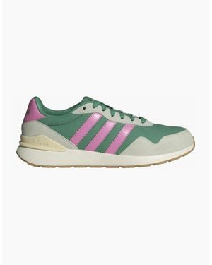 adidas Run 60S 4.0 Lace Up Road Trainers - Green