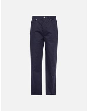 Barbour Dark Regular Fit Brushed Cotton Jeans - Blue