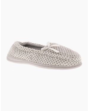 Strollers Fluffy Slippers Malia Slip On Uk Size - White