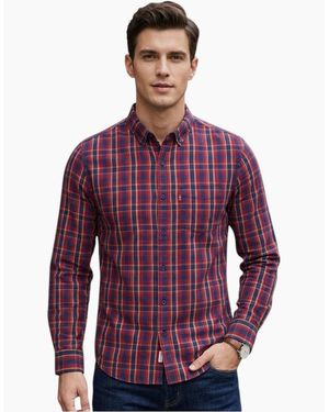 Levi's Levi's Shirts Cotton Long Sleeve Summer Shirt - Purple