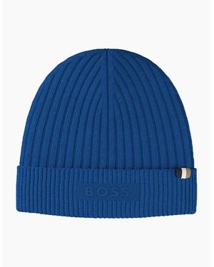 BOSS Boss Magico_R_Beanie Hat Bright - Blue