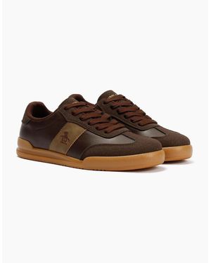 Original Penguin Penguin Giovanni Chocolate Trainers - Blue