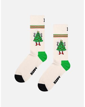 Happy Socks Happy Tree Socks - White