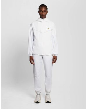 Lyle & Scott Stripe Cuffed Joggers - White