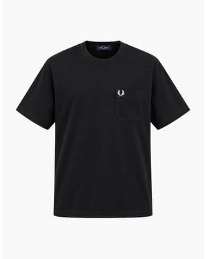 Fred Perry Relaxed Pocket T-Shirt - Black