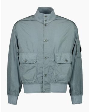 C.P. Company Chrome-R Lens Bomber Jacket - Blue
