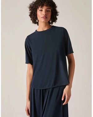James Lakeland Jersey Relaxed Top - Blue