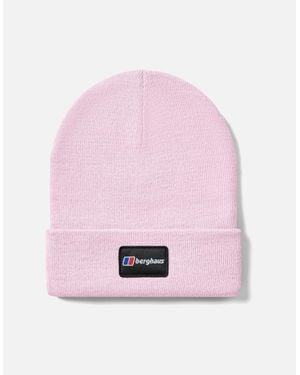 Berghaus Adults Logo Recognition Rolled Cuff Beanie Hat - Pink