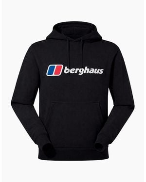 Berghaus Hoodie Pullover Over The Head Colourway Logo Hoody Am - Black