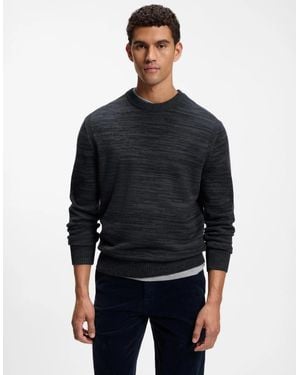 BOSS Boss Aperoso Mouliné-Knit Jumper - Black