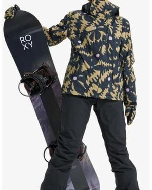 Roxy Jetty Waterproof Ski Jacket - Black