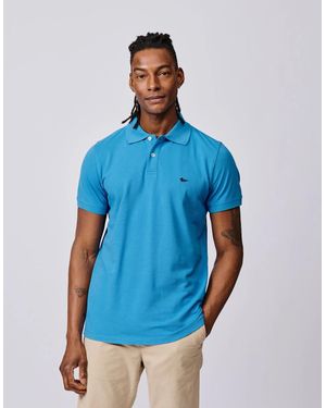 aubi Oliver Pique Polo - Blue