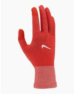 Nike Lightweight Knitted Running Gloves - Red