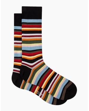 Paul Smith Ps New Signature Socks 92 Multi - White