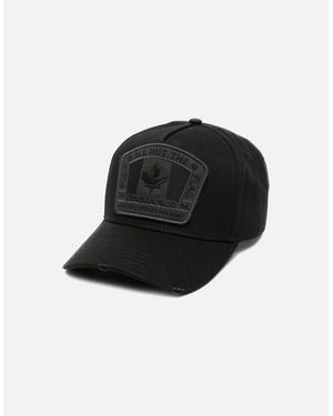 DSquared² Tonal Flag Cap - Black