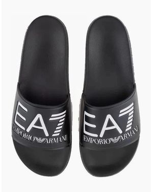 EA7 Maxi Logo Slide - Black