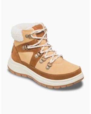 Roxy Alyah Sherpa Lined Insulation Boots - White