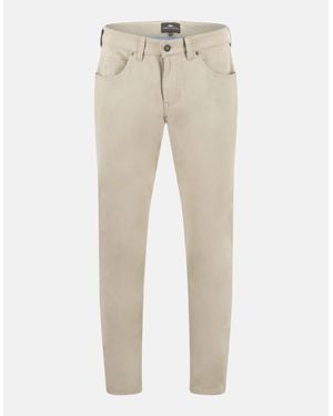 Fynch-Hatton Five Pocket Stretch Cotton Chinos - Natural