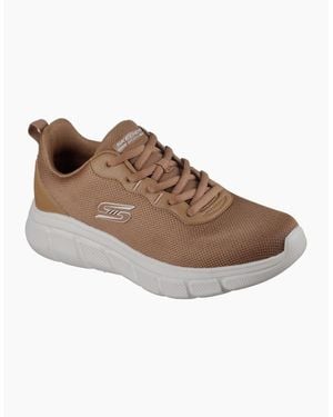 Skechers Bobs B Flex Icy Edge Textile Chestnut Trainers - Brown