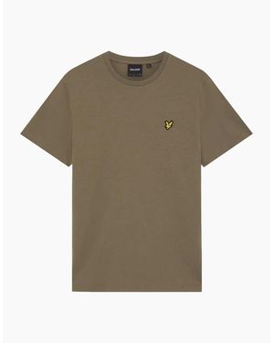 Lyle & Scott Lyle & Scott Plain T-Shirt Khaki Ash - Green