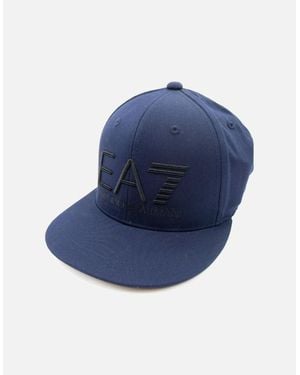 EA7 Embroidered Logo Baseball Hat Dark - Blue