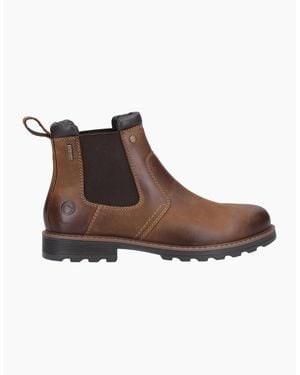 Cotswold Leafield Leather Boots Tan - Brown