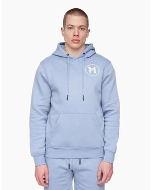 Henleys Metafone Hoodie Steel - Blue