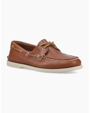 Sperry Top-Sider Sperry Authentic 2 Eye Leather Tan Boat Shoes - Brown