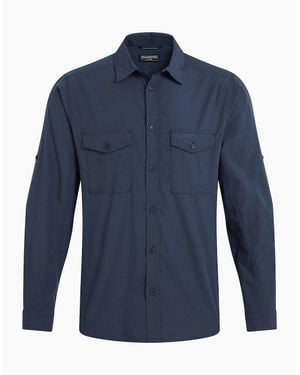 Craghoppers Kiwi Ii Long Sleeved Shirt Ombre - Blue