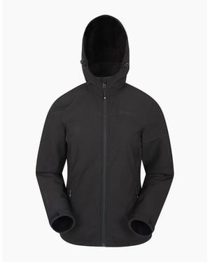 Mountain Warehouse Ladies Exodus Breathable Soft Shell Jacket - Black