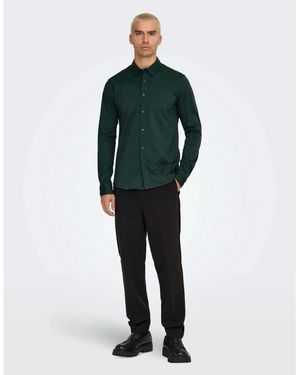 ONLY Regular Fit Long Sleeve Shirt - Green