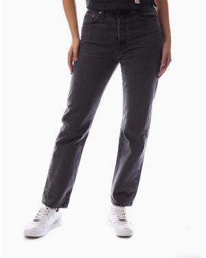 Levi's 501 Five Pocket Straight Leg Jeans - Black