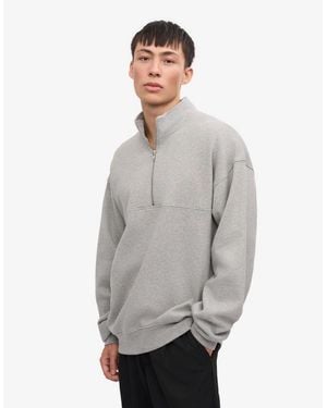 COLORFUL STANDARD Organic Quarter Zip Sweatshirt - Grey