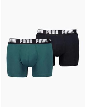 PUMA Plain Design Boxer With Logo - Green