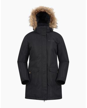 Mountain Warehouse Ladies Tarka Ii Long Padded Jacket - Blue