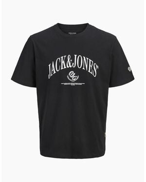 Jack & Jones Jorfrederiksberg Short Sleeve T-Shirt - Black