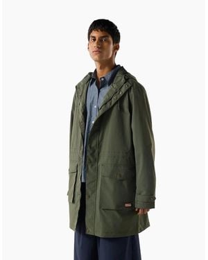HUNTER Lightweight Waterproof Rain Parkas - Green