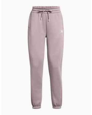 Under Armour Solid Patterned Fleece Pro Track Trousers - Grey